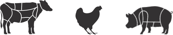 Beef and Chicken icons